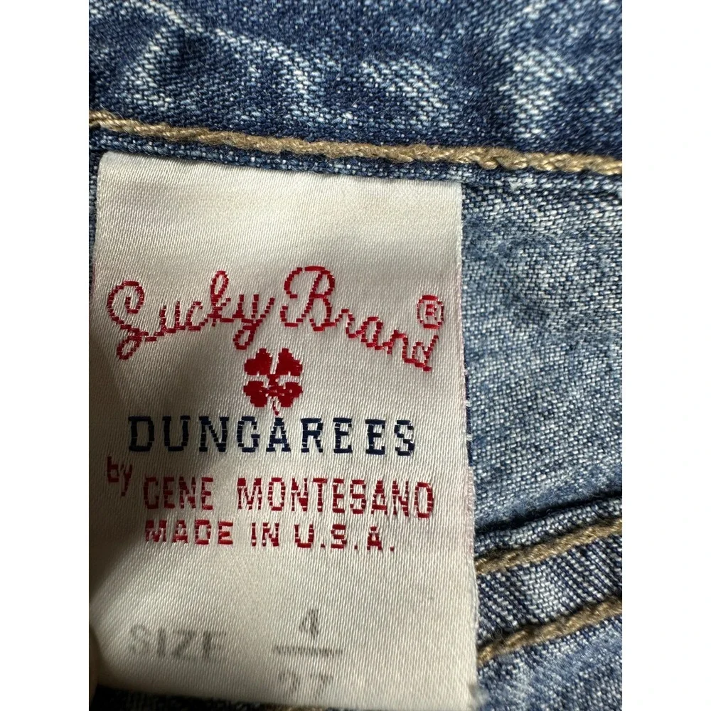 Vintage Y2K Lucky Brand Jeans Sz 4 27 Blue Straight Leg Lightweight Made in USA